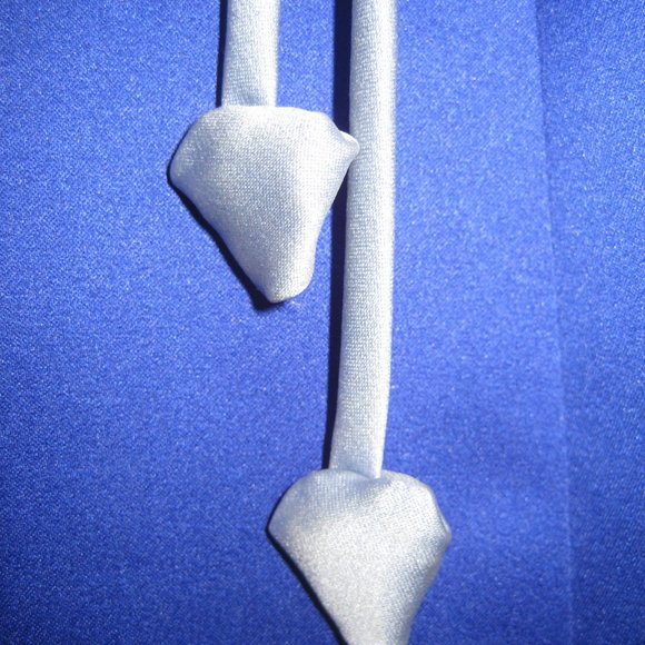 Alfred Angelo, beautiful satiny 2 tone blue girls dress, size 8 - Picture 6 of 11